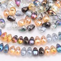 Spacer Beads Jóias, Contas de vidro, Lágrima, DIY, Mais cores pare escolha, 6x9mm, vendido por PC