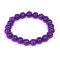 Gemstone Bracelets, Jade, for woman, purple, Length:Approx 38 cm, Sold By PC
