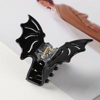 Hair Claw Clips, Acetate, Bat, handmade, Halloween Design & for woman, black, 55x80mm, Sold By PC