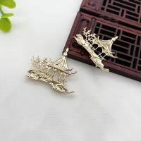 Hair Accessories DIY Findings, Brass, fashion jewelry, nickel, lead & cadmium free, 33x29mm, Approx 10PCs/Lot, Sold By Lot