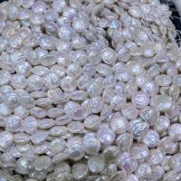 Barok ferskvandskulturperle Beads, Ferskvandsperle, du kan DIY, hvid, 9-10mm, Solgt Per Ca. 15 inch Strand