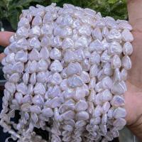 Barok ferskvandskulturperle Beads, Ferskvandsperle, du kan DIY, hvid, 12x12mm, Solgt Per Ca. 15 inch Strand