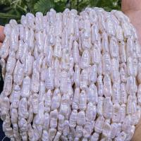Baroko Kultūringas gėlavandenių perlų karoliukai, Gėlo vandens perlų, Barokas, Pasidaryk pats, baltas, 8-20mm, Parduota už Apytiksliai 15 Inch Strand