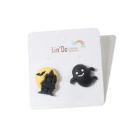 Plastic Stud Earring, Halloween Jewelry Gift & different styles for choice & for woman, 15x20mm, Sold By Pair