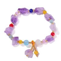 Amethyst Bracelet fashion jewelry & for woman 10-20mm 6mm 8mm Length Approx 7 Inch Sold By PC