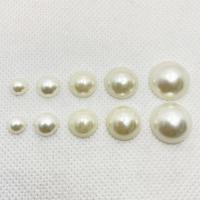 3D Nail Art Decoration Plastic Pearl Flat Round DIY Sold By Lot