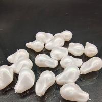 Abalorios de Plástico, Perlas plásticas, Barroco, Bricolaje, Blanco, 14x22mm, Vendido por UD