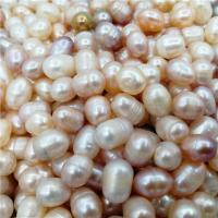 Rice ferskvandskulturperle Beads, Ferskvandsperle, Ris, du kan DIY, blandede farver, 7-8mm, 500G/Lot, Solgt af Lot