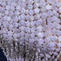 Barock odlad sötvattenspärla pärlor, Freshwater Pearl, DIY, vit, 11x12mm, Såld Per Ca 15 inch Strand