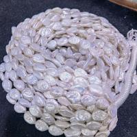 Baroko Kultūringas gėlavandenių perlų karoliukai, Gėlo vandens perlų, Barokas, Pasidaryk pats, baltas, 9-13mm, Parduota už Apytiksliai 15 Inch Strand