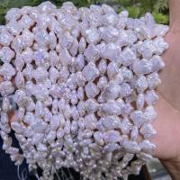 Perles nacres baroques de culture d'eau douce , perle d'eau douce cultivée, DIY, blanc, 10-12mm, Vendu par Environ 15 pouce brin