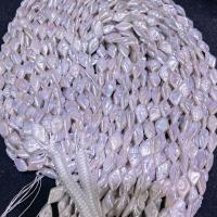Barock kultivierten Süßwassersee Perlen, Natürliche kultivierte Süßwasserperlen, DIY, weiß, 9-13mm, verkauft per ca. 15 ZollInch Strang