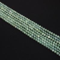 Edelstein Schmuckperlen, Prehnit, rund, DIY & verschiedene Größen vorhanden, grün, verkauft per ca. 38 cm Strang