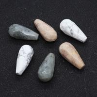 Gemstone Jewelry Beads, Natural Stone, Teardrop, DIY, more colors for choice, 12x25mm, Sold By PC