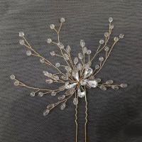 Hair Stick Iron with Crystal fashion jewelry & for woman & with rhinestone nickel lead & cadmium free Sold By PC