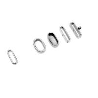 Stainless Steel Slide Charm, 304 Stainless Steel, polished, DIY & different size for choice, original color, 100PCs/Bag, Sold By Bag