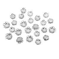Stainless Steel Bead Cap 304 Stainless Steel Flower polished DIY original color Sold By Bag