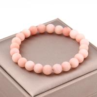 Bracelets de pierres précieuses, aventurine rose, pour femme, rose, 8mm, Longueur:Environ 29 cm, Vendu par PC
