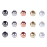 Copper Coated Plastic Beads, DIY, more colors for choice, 6mm, 100PCs/Bag, Sold By Bag