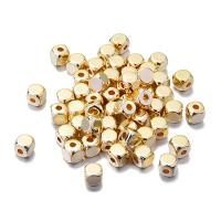 Kobber Coated Plastic Bead, Square, du kan DIY, guld, 4x4mm, 200pc'er/Bag, Solgt af Bag