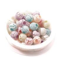 Perle acrylique, Rond, DIY, couleurs mélangées, Vendu par sac