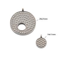 Stainless Steel Pendants, 304 Stainless Steel, Vacuum Ion Plating, 2 pieces & DIY, original color, Sold By Set