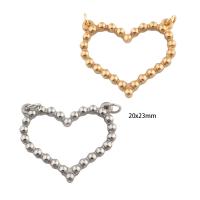 Stainless Steel Heart Pendants 304 Stainless Steel Vacuum Ion Plating DIY & double-hole Approx 2mm Sold By PC