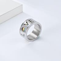 Titanium Steel Finger Ring, fashion jewelry & different size for choice, more colors for choice, nickel, lead & cadmium free, Sold By PC