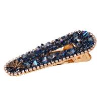 Tibetan Style Alligator Hair Clip, plated, Korean style & different styles for choice & for woman & with rhinestone, 80x30mm, Sold By PC