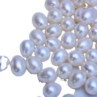 Perlas Arroz Freshwater, Perlas cultivadas de agua dulce, Bricolaje & diverso tamaño para la opción & sin agujero, más colores para la opción, Vendido por UD