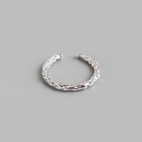 Sterling Silver Κοσμήματα δάχτυλο του δακτυλίου, 925 ασημένιο ασήμι, γυαλισμένο, κοσμήματα μόδας & για τη γυναίκα, νικέλιο, μόλυβδο και κάδμιο ελεύθεροι, 2.2mm,16.5mm, Sold Με PC