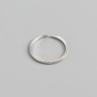 Sterling Silver Κοσμήματα δάχτυλο του δακτυλίου, 925 ασημένιο ασήμι, γυαλισμένο, κοσμήματα μόδας & για τη γυναίκα, νικέλιο, μόλυβδο και κάδμιο ελεύθεροι, 1.3mm,16.5mm, Sold Με PC