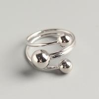 Solidny srebrny pierścień, 925 Srebro, biżuteria moda & dla kobiety, bez zawartości niklu, ołowiu i kadmu, 17.5mm, sprzedane przez PC