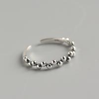 Sterling Silver Κοσμήματα δάχτυλο του δακτυλίου, 925 ασημένιο ασήμι, κοσμήματα μόδας & για τη γυναίκα, νικέλιο, μόλυβδο και κάδμιο ελεύθεροι, 3.1mm,16.2mm, Sold Με PC
