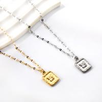 Stainless Steel Jewelry Necklace 304 Stainless Steel Vacuum Ion Plating fashion jewelry & for woman Sold By PC