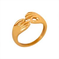 Titanium Steel Finger Ring, Vacuum Ion Plating, fashion jewelry & for woman, more colors for choice, Sold By PC