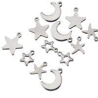 Stainless Steel Pendants, 304 Stainless Steel, DIY & different styles for choice, original color, 10PCs/Bag, Sold By Bag