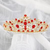 Bridal Tiaras, Iron, with Crystal, plated, fashion jewelry & for woman, more colors for choice, nickel, lead & cadmium free, 175x85mm, Sold By PC