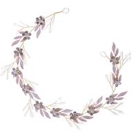 Headband Zinc Alloy with Crystal fashion jewelry & for woman golden nickel lead & cadmium free 320mm Sold By PC