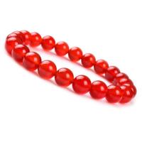 Roter Achat Armbänder, unisex, rot, Länge:ca. 20 cm, verkauft von PC
