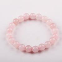 Quartz Bracelets, Rose Quartz, different size for choice & for woman, pink, Length:Approx 20 cm, Sold By PC