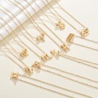Titanstahl Halskette, 12 Zeichen des Sternzeichens, plattiert, verschiedene Stile für Wahl & für Frau, Länge:ca. 45 cm, verkauft von PC