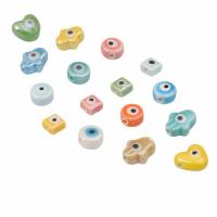 Porcelæn smykker perler, du kan DIY & forskellig størrelse for valg & forskellige design til valg, blandede farver, 10pc'er/Bag, Solgt af Bag