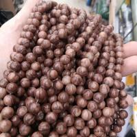 Rhodonite Beads, Runde, du kan DIY & forskellig størrelse for valg, brun, Solgt af Strand