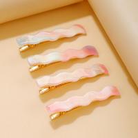 Alligator Hair Clip, Acrylic, for woman, 12x64mm, Sold By PC
