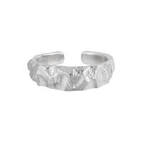 925 Sterling Silver Finger Rings, plated, Unisex, platinum color, Sold By PC