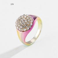 Brass δάχτυλο του δακτυλίου, Ορείχαλκος, κοσμήματα μόδας & διαφορετικά στυλ για την επιλογή & για τη γυναίκα & με στρας, νικέλιο, μόλυβδο και κάδμιο ελεύθεροι, Sold Με PC