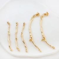 Brass Sieraden Connector, Messing, met Plastic Pearl, mode sieraden & DIY & verschillende stijlen voor de keuze, nikkel, lood en cadmium vrij, Verkocht door PC