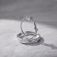 Couple Finger Rings 925 Sterling Silver Adjustable & fashion jewelry nickel lead & cadmium free Sold By PC