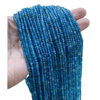 Gemstone Jewelry Beads Apatites Square polished DIY blue 2mm Approx Sold By Strand